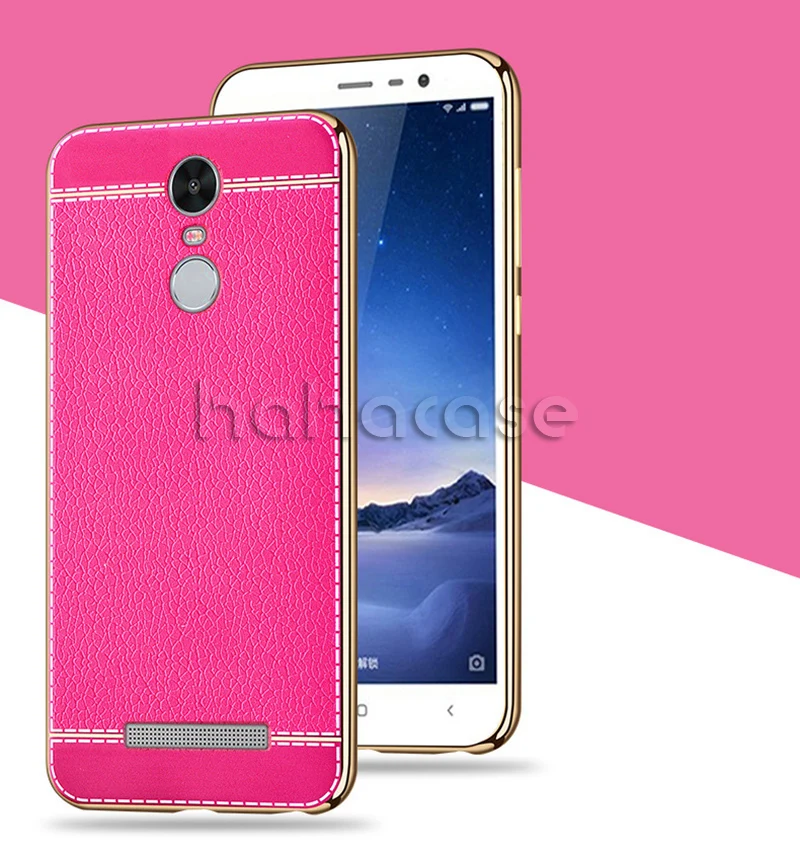 Perfect 500pcs Lichee Pattern PU Leather Case For Xiaomi 6 5 5S Plus Note 2 3 Redmi 4A 4X Note 4 Phone Case Plating Ultra Slim TPU Cover 18