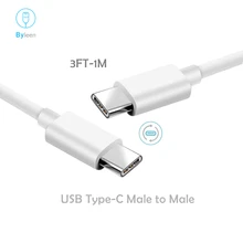 Byleen PD 2.4A USB Type C USB-C Cable For Samsung Galaxy A40 A70 Huawei OnePlus 7 6t For iPad Pro 2018 For Macbook Type C Cable