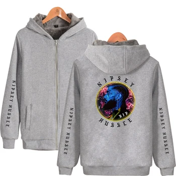 

Nipsey Hussle Hip Hop occident Casual cool Popular comfortable basic Parkas Zipper Streetwear Keep Warm oversized Parkas Kpop