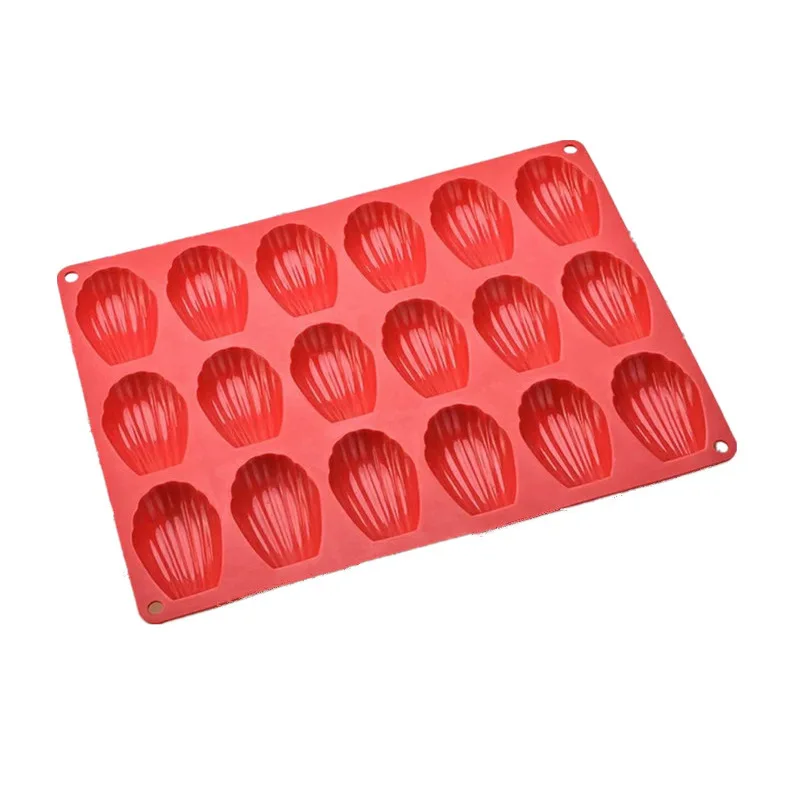 

18 Cavity Madeleine Silicone Mold For Candies Baking Molds Cookie Pan Handmade Biscuits Moulds Bakeware Accessories