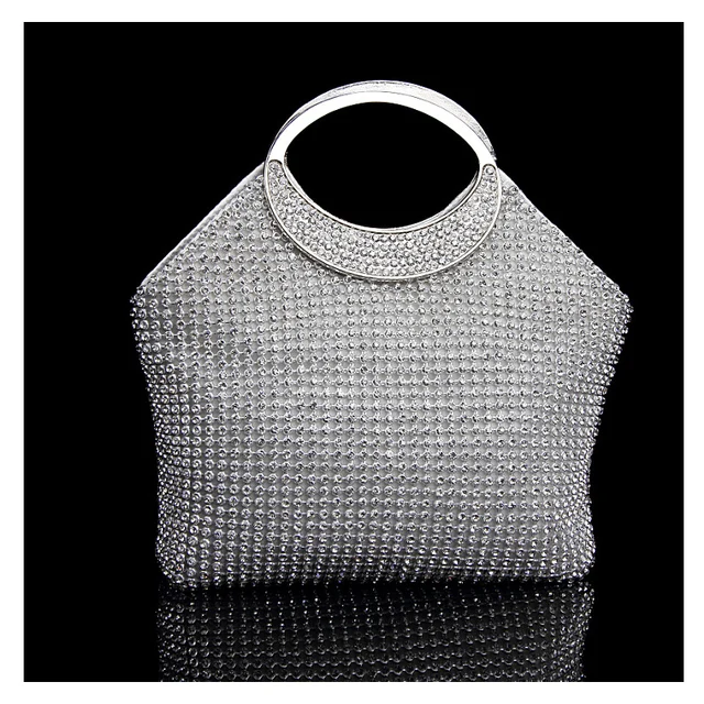 Silver handbags women famous brands For Wedding Party Evening Bags