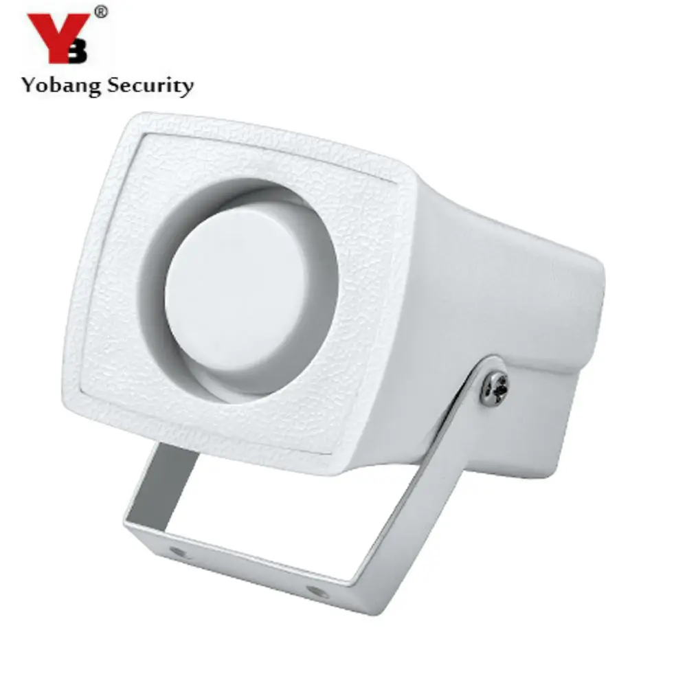 YobangSecurity Hot Selling Mini Horn White font b Alarm b font Siren 105db sound font b