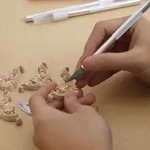 Шт. 6 шт. лезвия Нескользящие металлические скальпель торт фрукты гравюра ножи резак съемное лезвие резьба торт украшения инструменты комплект