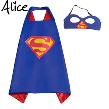 Mask+cape superman spiderman kids superhero capes batman superhero costume suits for boys girls for party