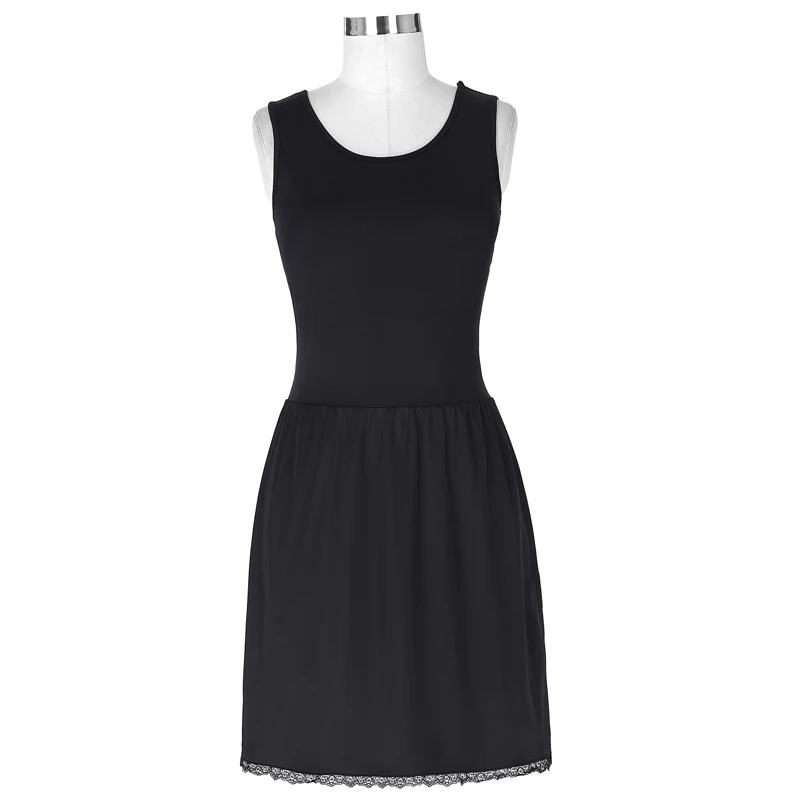 Kate Kasin New Arrivals Women Sexy Full Slips Fitness Long Under Dress Solid Underskirt For Girl Lady Inner Petticoat Dressing