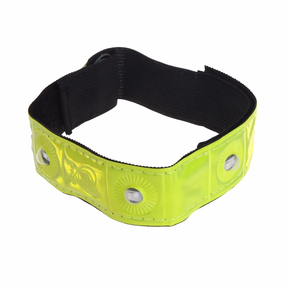 LED Light Cycling Arm Band Reflective Running Outdoors Safety Belt
