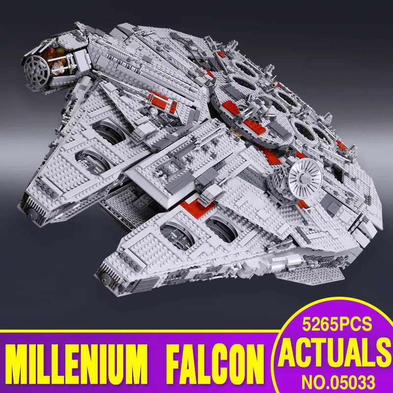 Star Wars font b lepin b font 05033 5265Pcs Ultimate Collector s Millennium Falcon Model Building