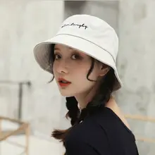 22 цвета, женская, для девочек, смешная вышивка, с буквенным принтом, с широкими полями, Панама, летняя, повседневная, Harajuku, хип-хоп, Студенческая, Спортивная, Рыбацкая шапка