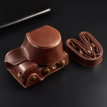 

Premium PU Leather Camera Case Cover for Sony A6000 A6300 ILCE-6000 ILCE-6300 NEX7 with Tripod Design Shoulder Neck Strap Belt