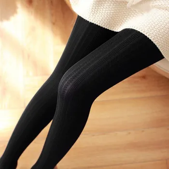 

Super Elastic Jacquard Tights Women Autumn Winter Warm Solid Tights Female Collant Stretchy Pantyhose Hosiery