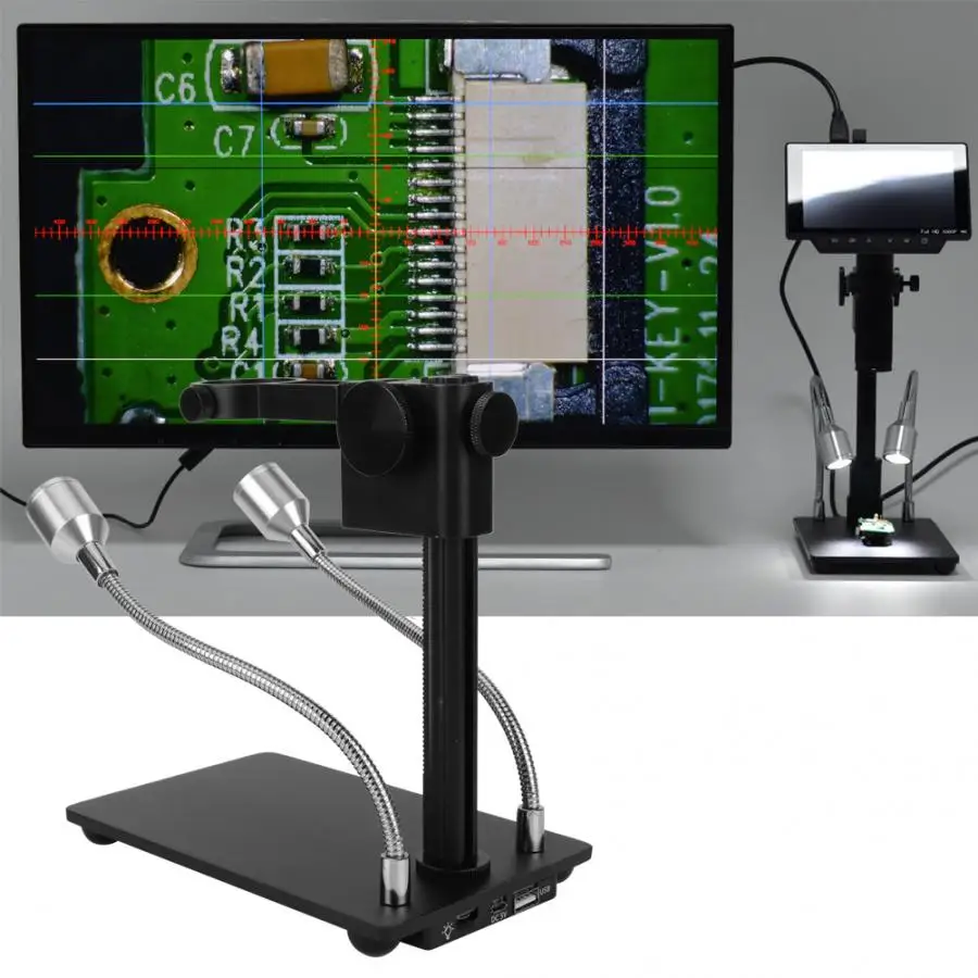 

microscopio digital usb Portable Aluminum Alloy Arm USB Microscope Camera Stand Holder Bracket Table Microscope Holder