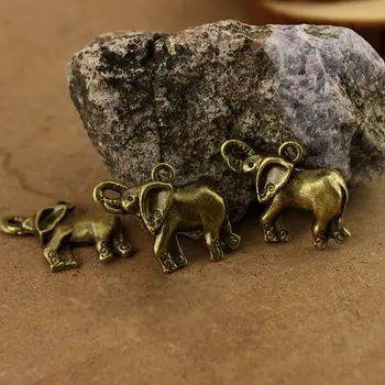 

Free shipping!!!bronze Tone Elephant Charm Pendants 29x12mm