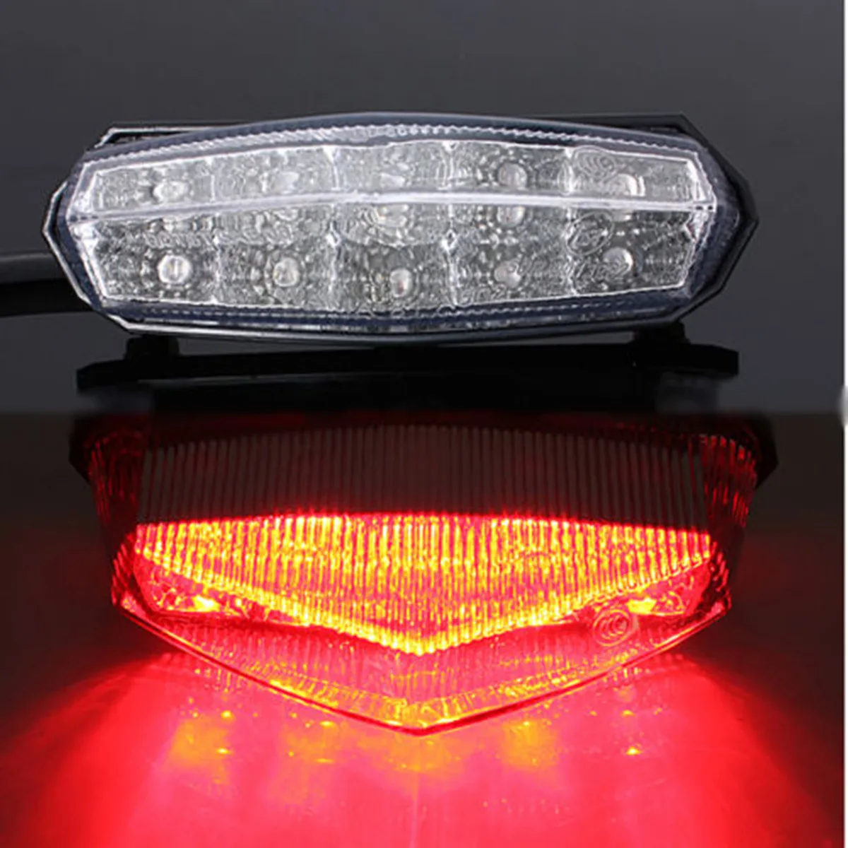

10 LED Universal Motorcycle ATV Rear Stop Tail Rear Stop Brake Light License Plate Lamp