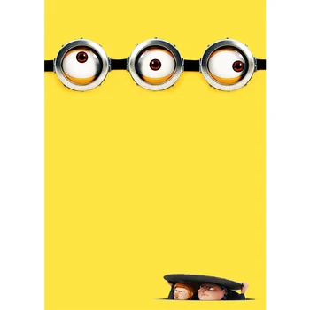 

Colorwonder Photography Background Minions 5x7 Gru and Lucky Seamless Backdrop Children Theme Cartoon Party Photo Booth Props