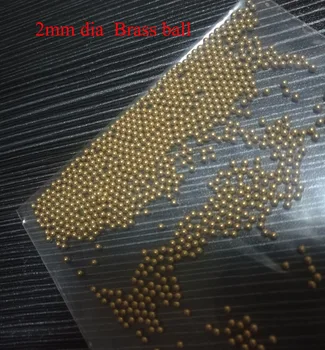 

2mm Dia H62 Brass Industry Solid Ball, about 1000 pcs/lot