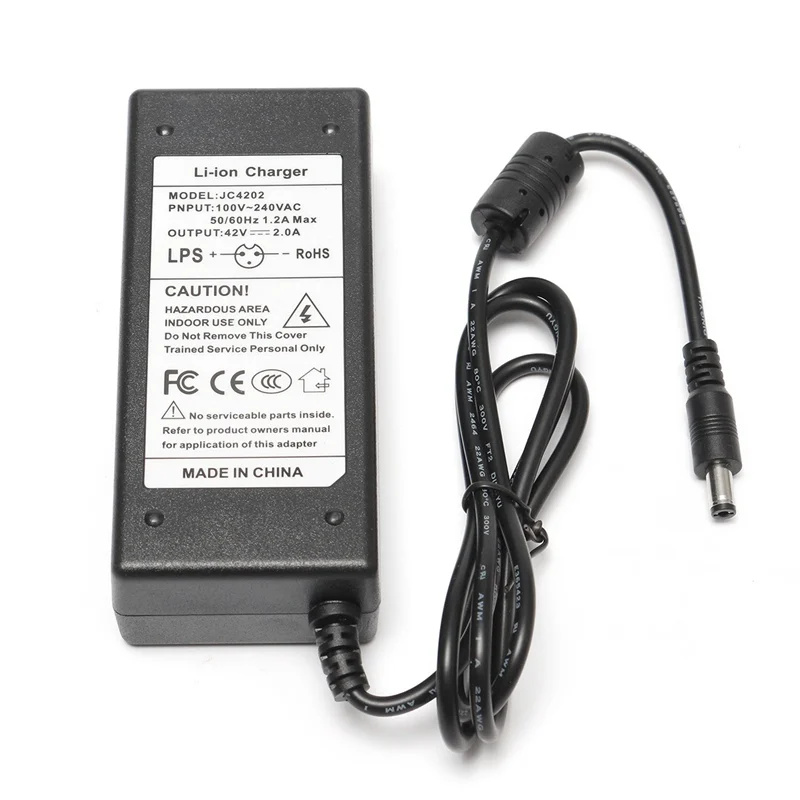 42V 2A Adapter Charger Two-wheel Self-Balanced For 36V Li-ion Lithium Battery