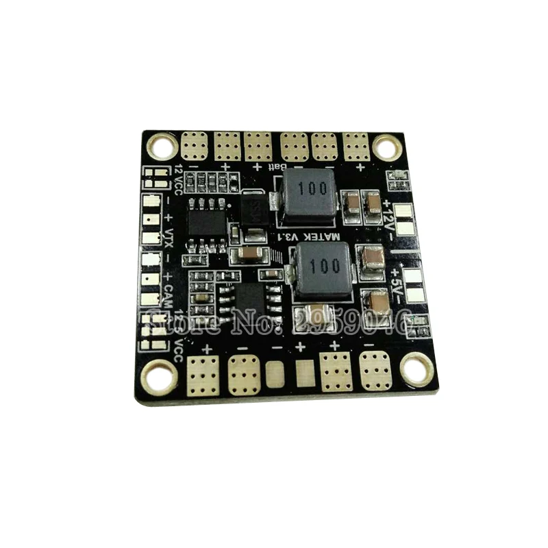 

Matek Mini Power Hub V3 Distribution Board PDB 4 ESC with BEC 5V & 12V for FPV QAV250 ZMR250 Multicopter Quadcopter VTX PCB LiPo