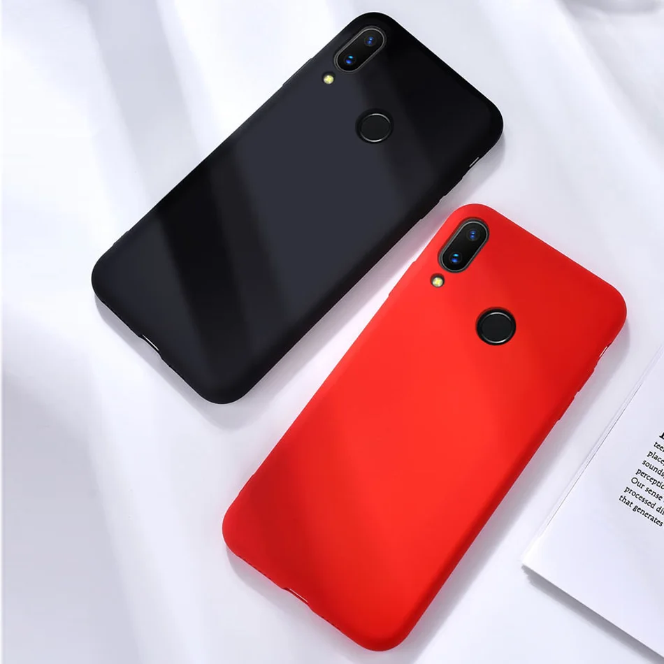 Роскошные мягкие матовые цветные Чехлы для Redmi 7 чехол Xiaomi Note противоударный