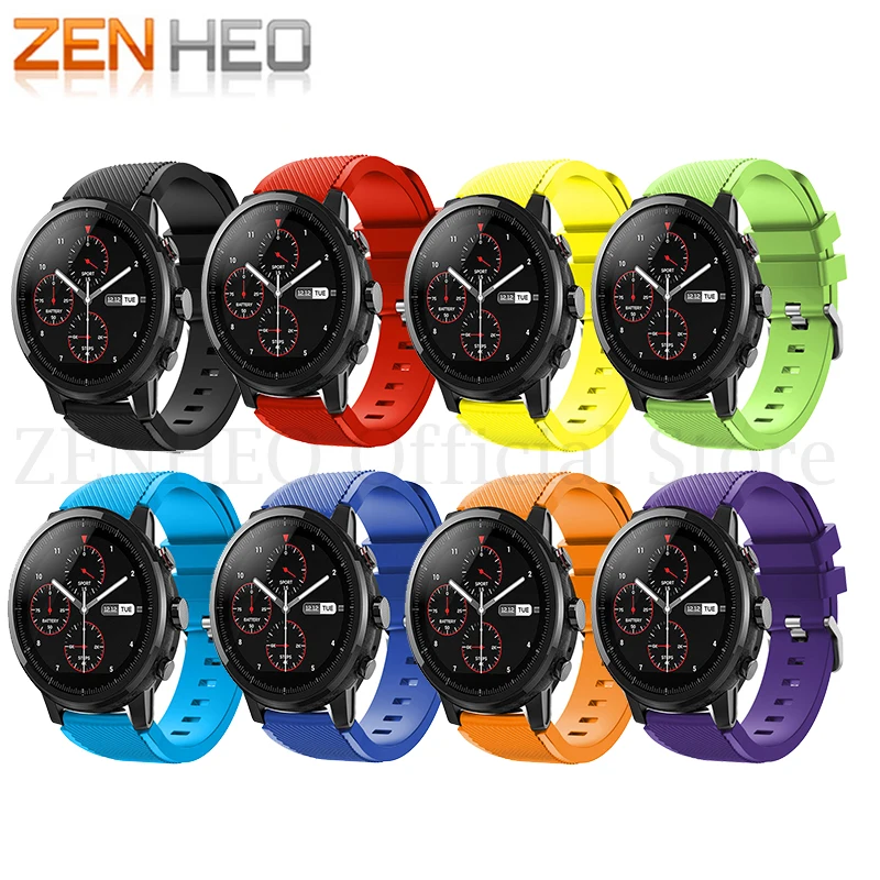 

Soft Silicagel Sports Watch Band Strap For Huami Amazfit Stratos Smart Watch for Amazfit Pace Stratos 2/2S Straps 22mm Bracelet