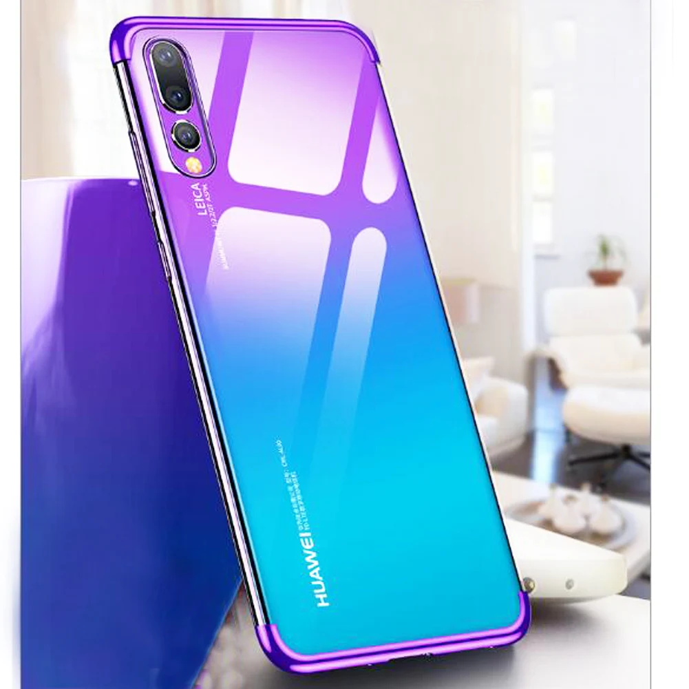 

Mayround Original Case for Huawei P20/P20 Pro Lite Silicone Case 3D Clear View Slim Shockproof Phone Cases Covers Coque Capa