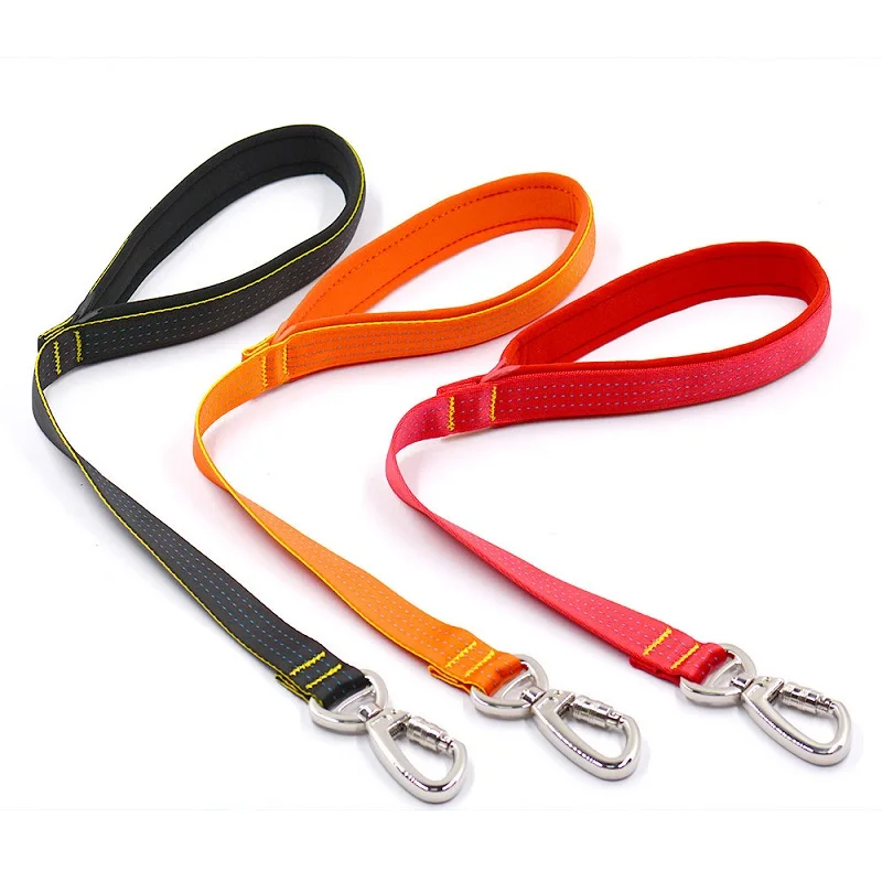 

Explosion-proof Large dog Short Leash One step traction belt big dog rope Portable pet lead for dogs walking training leashes