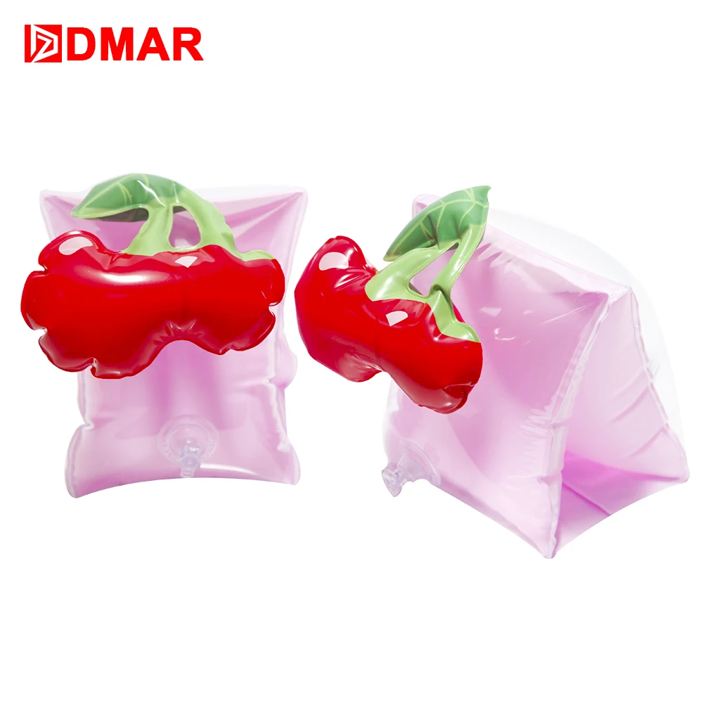 

DMAR Inflatable Cherry Swimming Arm Bands Float For Kids Baby Pool Float Infants Swimming Ring Arm Float Floatation Sleeves 2019