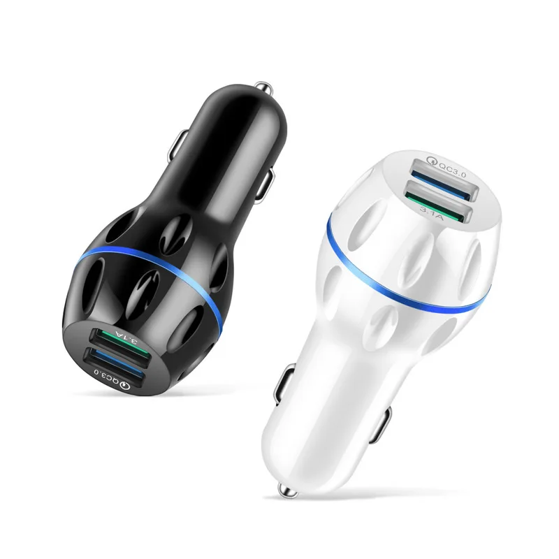 2019 Новое QC 3. 0 двойное Usb Автомобильное зарядное устройство 5 В 1 Быстрая