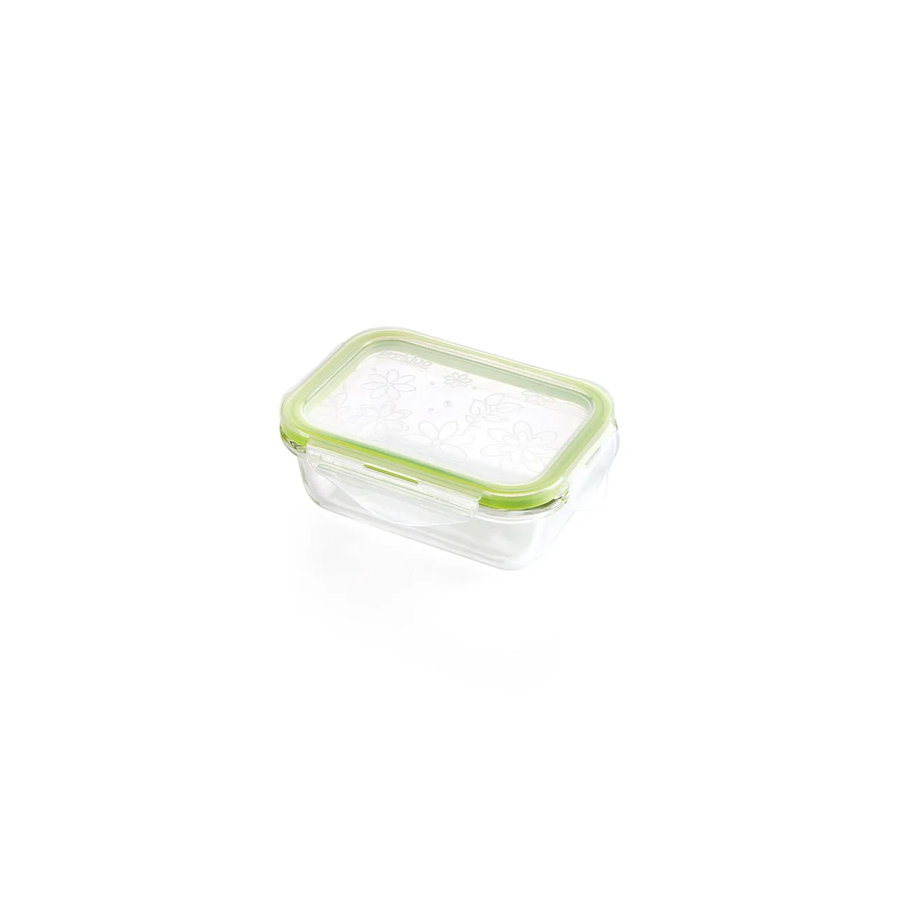 Утолщенный стеклянный Ланч-бокс для микроволновой печи, Круглый прозрачный Ланч-бокс для холодильника, прямоугольная коробка для хранения, стеклянная чаша с крышкой - Цвет: Rectangle 360ml