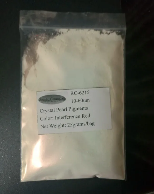 Кристалл слюда жемчужный пигмент порошок помехи красный RC-6215 25 грамм/мешок
