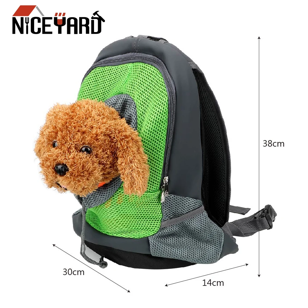NICEYARD Портативный Двойной плечевой рюкзак для путешествий сетчатый рюкзак головка для собак на открытом воздухе набор для собаки; Домашние животные собака Передняя сумка