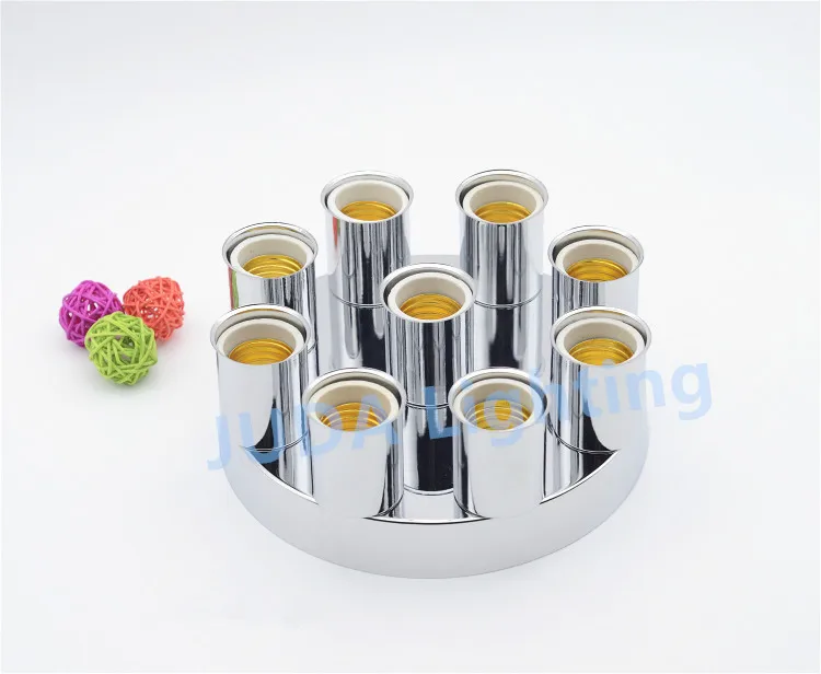 Винтаж электрическая лампочка эдисона 200 мм потолочные розы навес с несколькими ламповая чаша E27 разъем керамический держатель лампы светодиодные Основание Настенный люстры-светильники