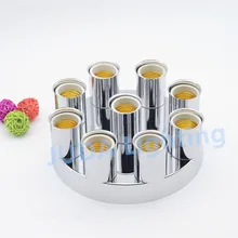 Винтаж электрическая лампочка эдисона 200 мм потолочные розы навес с несколькими ламповая чаша E27 разъем керамический держатель лампы светодиодные Основание Настенный люстры-светильники