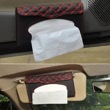 1 шт. автомобили солнцезащитный козырек Тип Съемный ткани Коробки слайд Обложка Салфетка автомобильный держатель ткани Box ткани Обложка