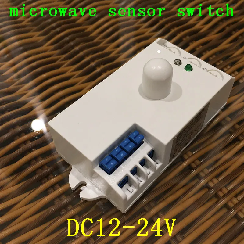 Led Microwave Radar Sensor Switch DC12V-24V 7A light control Hunman Body Motion HF Detector Lights Switch for led lamp CM123 (5)