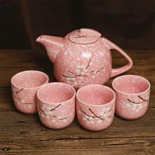5 шт. китайский/японский Gongfu Чайный сервиз фарфор керамический s японский стиль чайник керамический чашка кофейные кружки ручной окрашенный чайный стаканчик