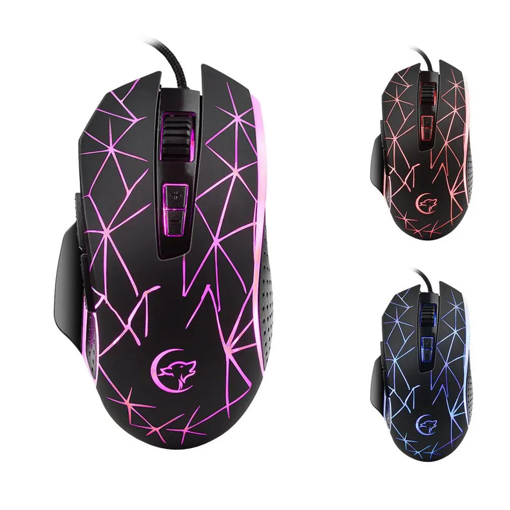 

Super Quiet G816 Wired Colorful Mouse Exquisite Appearance 3200DPI Laptop Notebook Computer Wired Optical Mouse