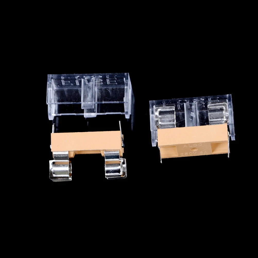 10pcs/lot fuse holders insurance tube socket fuse holder for 5*20 insurance Top Quality