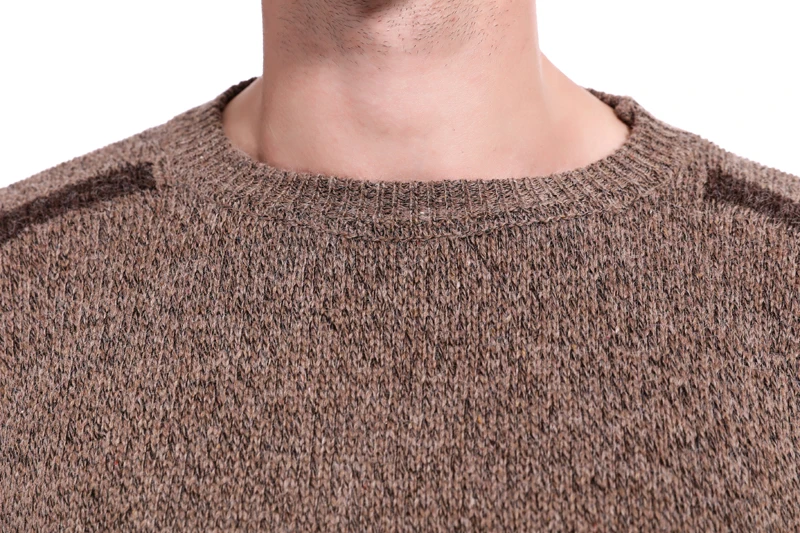 Мужской свитер мужской лоскутный свитер тренд контрастный цвет полый воротник свитер