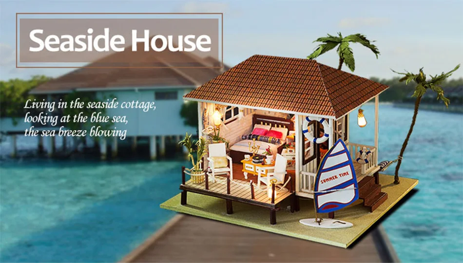 miniature beach house kit