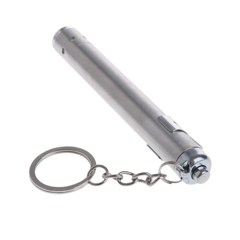 100 Lumens AAA Battery Powered Stainless Steel Mini Pen Light LED
