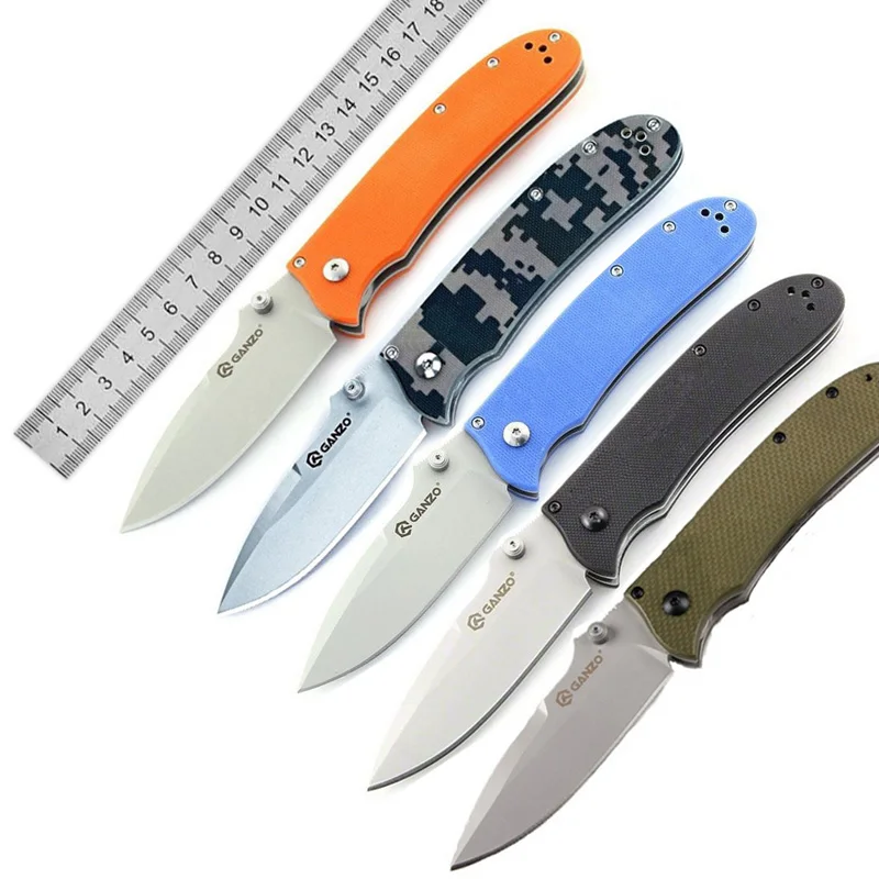 

Ganzo G704 F704 440C Blade Folding Knife G10 Handle Hunting Carambit Survival Tactical Utility Bushcraft Pocket Military Knifes