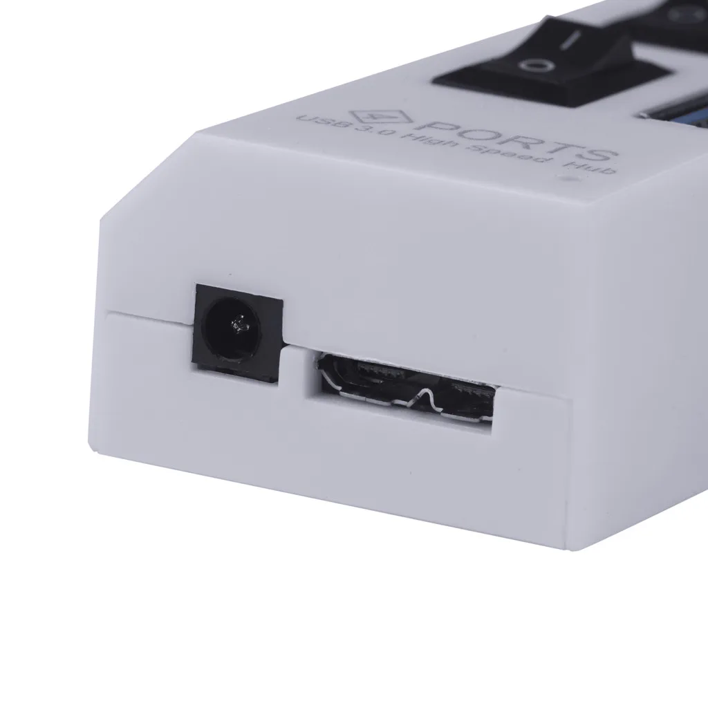 VOBERRY поддерживает 1 ТБ 4-портовый USB3.0 ультра-высокой Скорость 5 Гбит/с концентратор с Мощность переключатель светодиодный