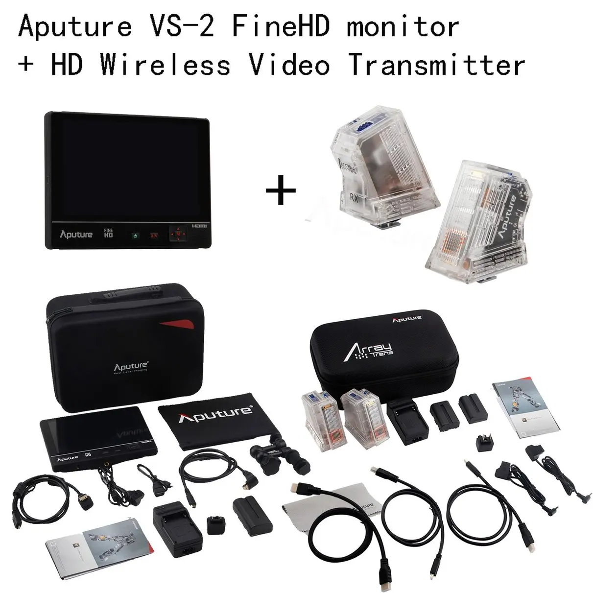 Aputure VS 2 FineHD 7" LCD Field Monitor kit + Array Trans Wireless