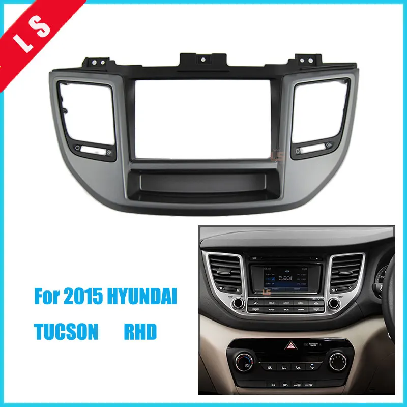 Double Din Car refitting Stereo Radio Fascia Panel Kit for 2015 HYUNDAI