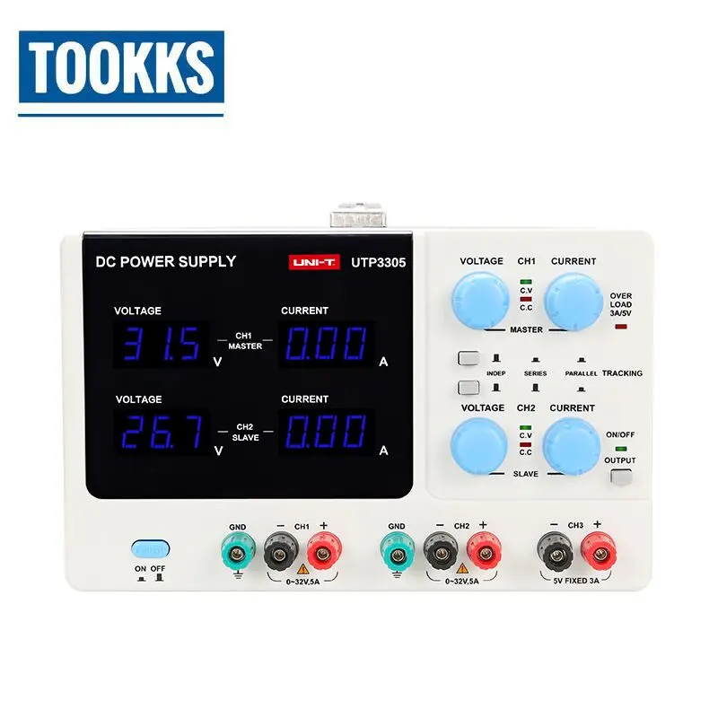 

UNI-T UTP3305 Multi-Channel Linear DC Power Supply 32V 5A Digital Regulated Switching Power For Phone Computer Repair Shop