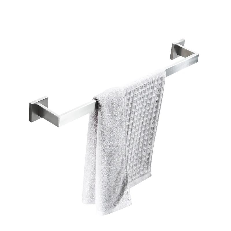 

Sliver polish/brush 304 stainless steel single towel bar bathroom towel rack bathroom wall mounted bathroom hardware pendants