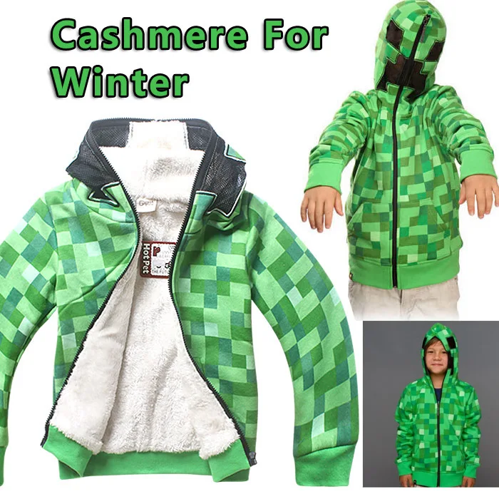

6-14Y Minecraft Roblox Winter Boy Baby Fashion Hoodie 3D Printed Coats T Shirt Tops Children Cute Clothes Ite Kids Shirts Coat