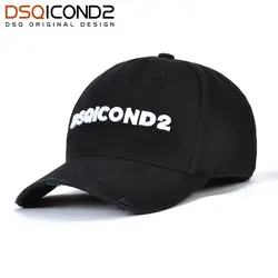 DSQICOND2 бренд Snapback Бейсбол Кепки s для Для женщин Для мужчин нью-dsq Лето папа Шапки черный хип-хоп Кепки Письмо значок кости Gorras