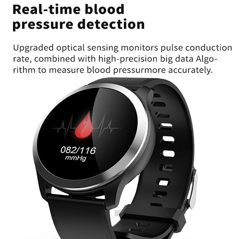 Смарт часы 100% оригинал ECG PPG кровяное давление монитор сердечного ритма