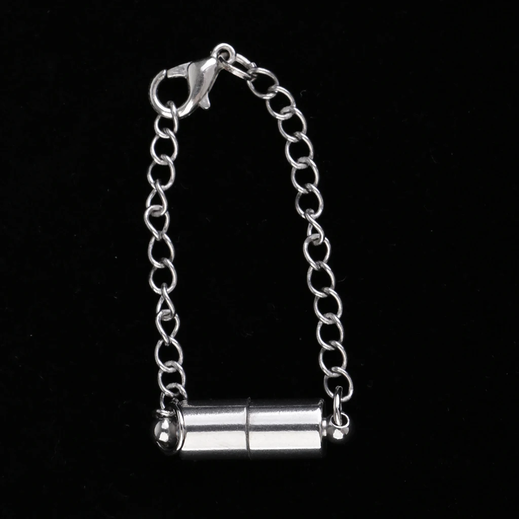 2 Packs Silver Gold Tone Jewelry Making Magnetic Hooks Lobster Clasps Necklace Bracelet Converter Extender with Chain
